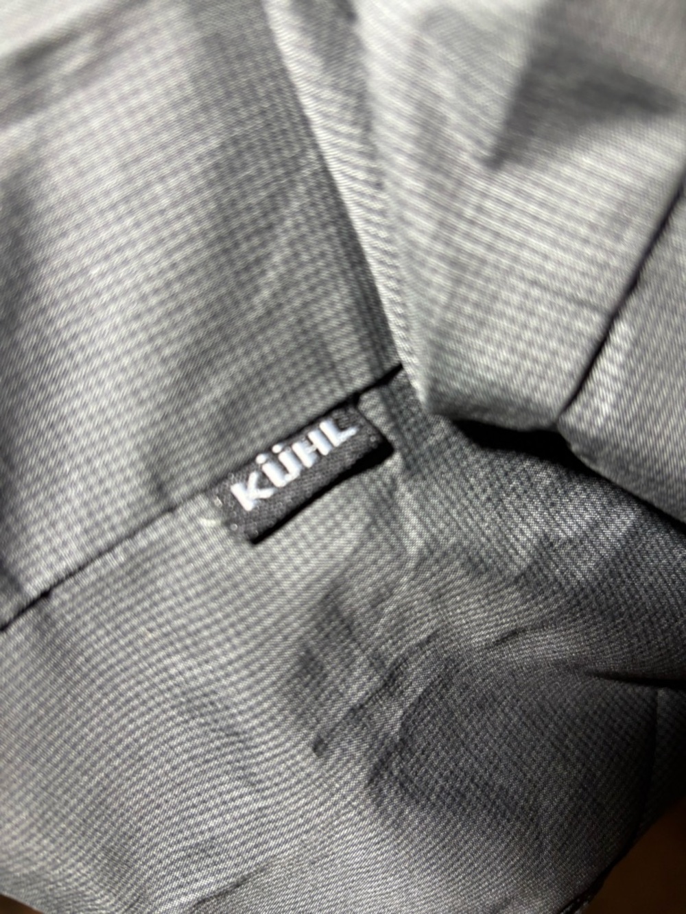 Kuhl Men’s Short Sleeve Button-Down Shirt - Charcoal - Picture 11 of 14
